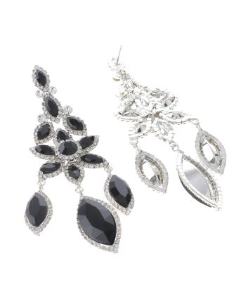 Large Rhinestone Chandelier Earrings