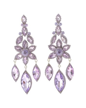 Large Rhinestone Chandelier Earrings