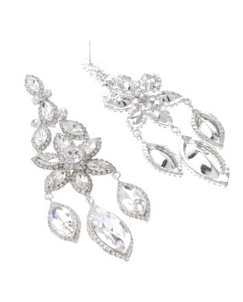 Large Rhinestone Chandelier Earrings