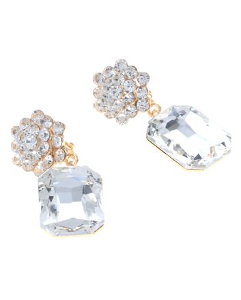 Crystal Clip-On Earrings