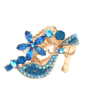 Crystal High Heel Shoe Stretch Ring