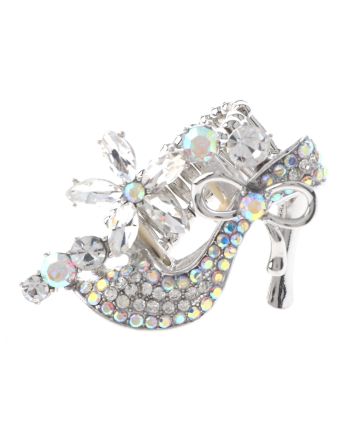 Crystal High Heel Shoe Stretch Ring