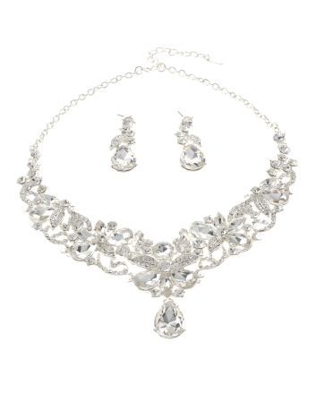 Rhinestone Necklace Set 
