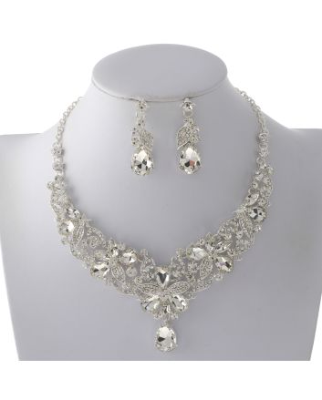 Rhinestone Necklace Set 