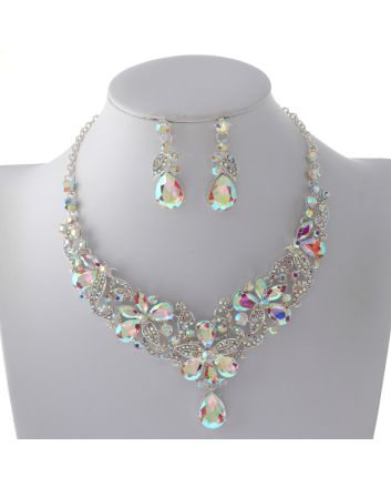 Rhinestone Necklace Set 