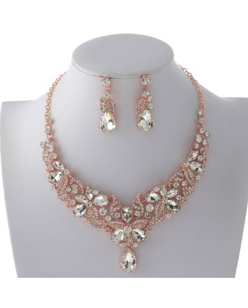 Rhinestone Necklace Set 
