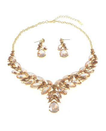 Rhinestone Necklace Set 