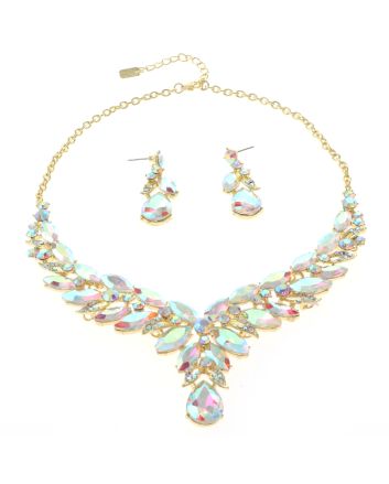 Rhinestone Necklace Set 