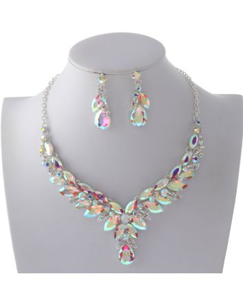 Rhinestone Necklace Set 