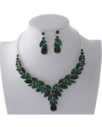 Rhinestone Necklace Set 