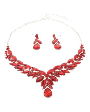 Rhinestone Necklace Set 