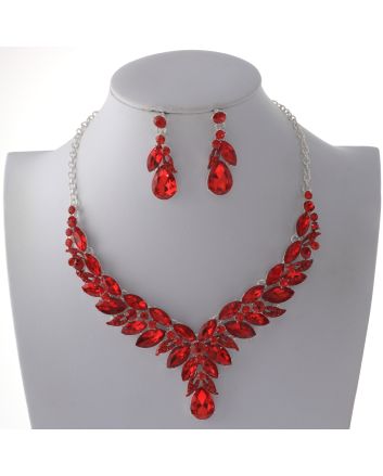 Rhinestone Necklace Set 