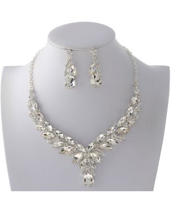 Rhinestone Necklace Set 