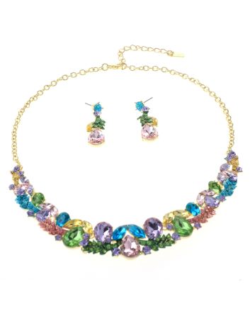 Rhinestone Necklace Set 