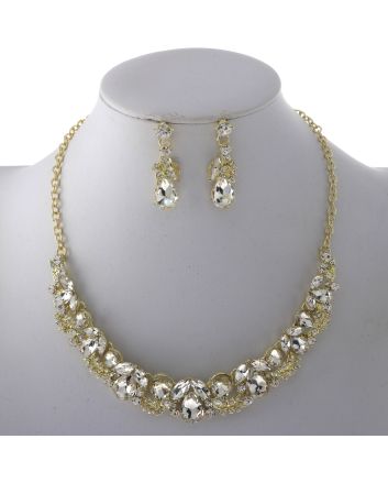 Rhinestone Necklace Set 