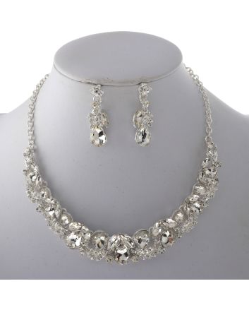 Rhinestone Necklace Set 