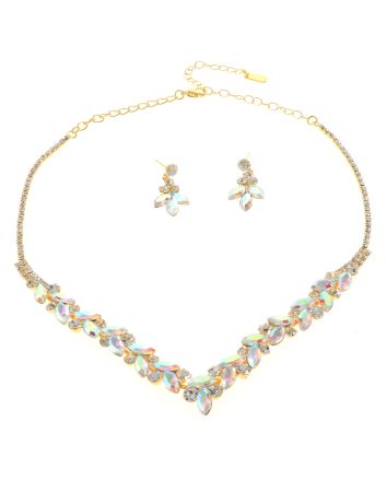 Rhinestone Necklace Set 