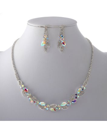 Rhinestone Necklace Set 