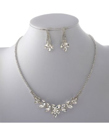 Rhinestone Necklace Set 