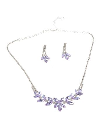 Rhinestone Necklace Set 