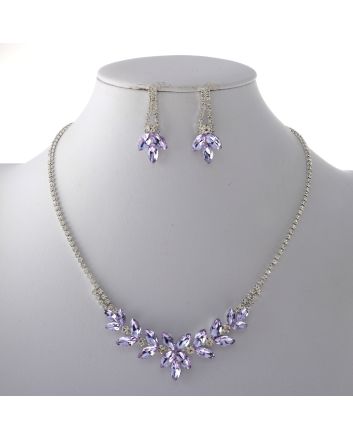 Rhinestone Necklace Set 