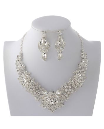 Rhinestone Necklace Set 