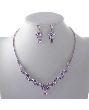 Rhinestone Necklace Set 