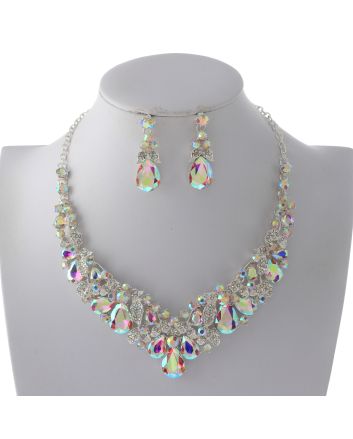 Rhinestone Necklace Set 