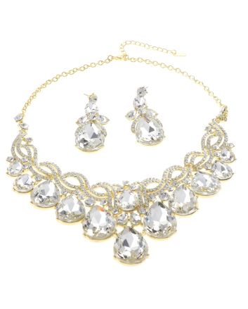 Rhinestone Necklace Set 