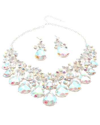 Rhinestone Necklace Set 