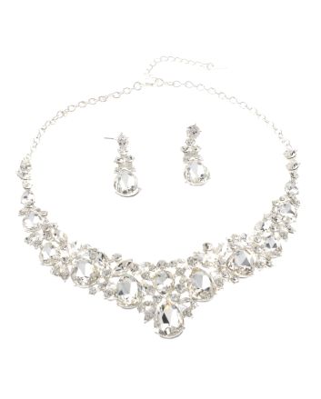 Rhinestone Necklace Set 