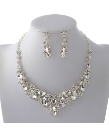 Rhinestone Necklace Set 