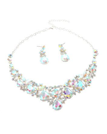Rhinestone Necklace Set 