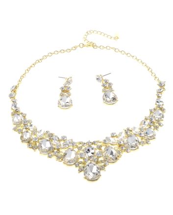 Rhinestone Necklace Set 