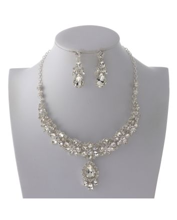 Rhinestone Necklace Set 