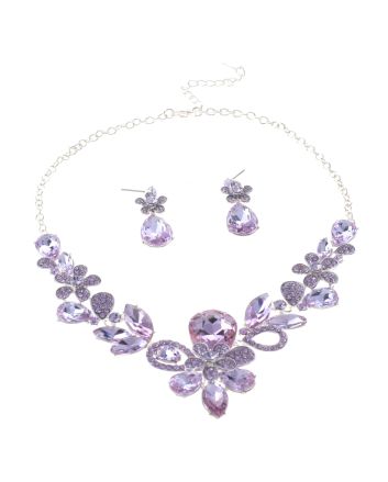 Rhinestone Necklace Set 