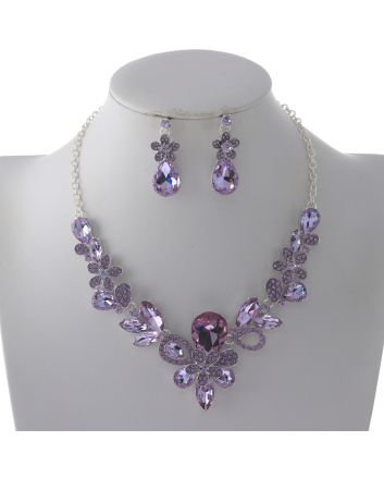 Rhinestone Necklace Set 