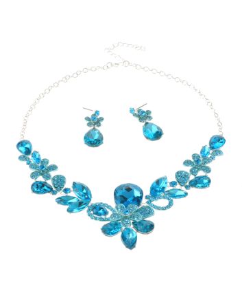 Rhinestone Necklace Set 