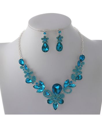 Rhinestone Necklace Set 