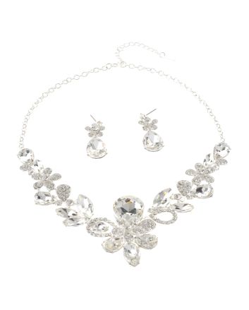 Rhinestone Necklace Set 