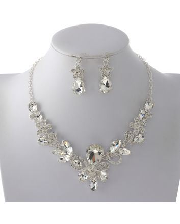 Rhinestone Necklace Set 