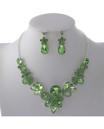 Rhinestone Necklace Set 