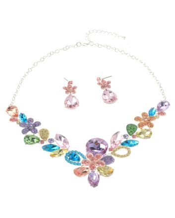 Rhinestone Necklace Set 