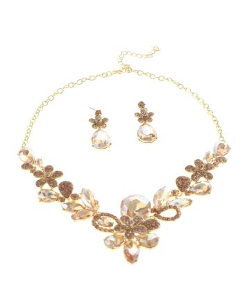 Rhinestone Necklace Set 