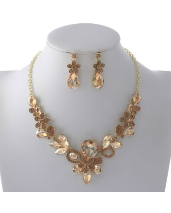 Rhinestone Necklace Set 