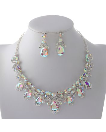 Rhinestone Necklace Set 
