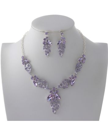 Rhinestone Necklace Set 