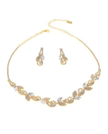 Rhinestone Necklace Set 