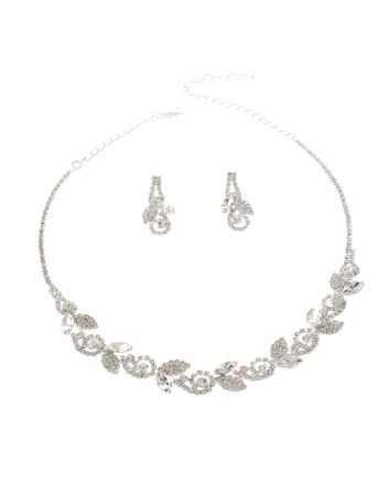 Rhinestone Necklace Set 