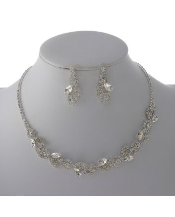 Rhinestone Necklace Set 